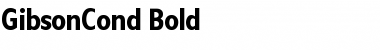 GibsonCond Bold Font