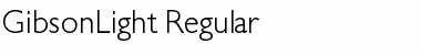 GibsonLight Regular Font