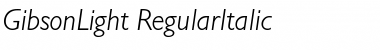 Download GibsonLight Font