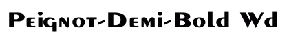 Peignot-Demi-Bold Wd Regular preview