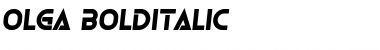 Olga Bold Italic Font Olga Bold Italic Font