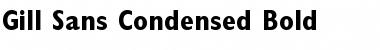 Gill Sans Condensed Font