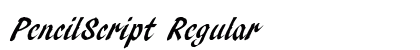 PencilScript Regular preview