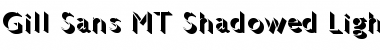 Gill Sans MT Shadowed Light Regular Font