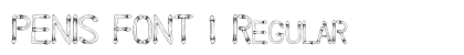 PENIS FONT 1 Regular preview