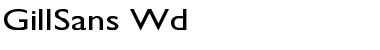 Download GillSans Wd Font Download GillSans Wd Font