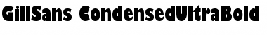 GillSans-CondensedUltraBold Font