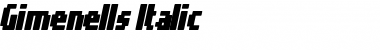 Download Gimenells Font Download Gimenells Font