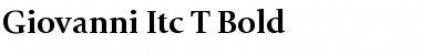 Giovanni Itc T Regular Font