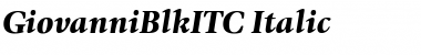 GiovanniBlkITC Italic Font