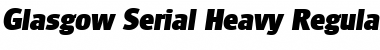 Glasgow-Serial-Heavy RegularItalic Font