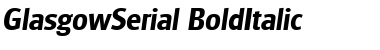 GlasgowSerial Font