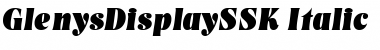 GlenysDisplaySSK Font