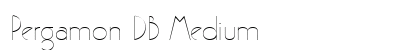Pergamon DB Medium preview