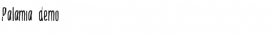 Download Palamia demo Font Download Palamia demo Font