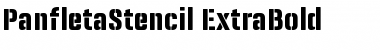 Panfleta Stencil ExtBd Regular Font
