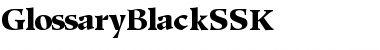 GlossaryBlackSSK Font