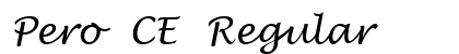 Pero CE Regular preview