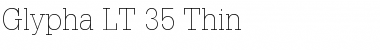Glypha LT Thin Font