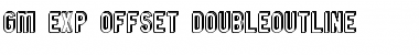 GM Exp Offset Doubleoutline Regular Font