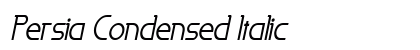 Persia Condensed Italic Preview