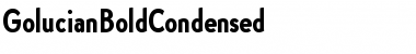 GolucianBoldCondensed Regular Font
