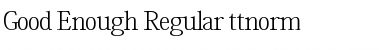 Good Regular Font