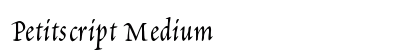 Petitscript Medium preview