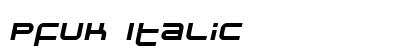 Pfuk Italic preview