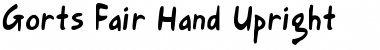 Gort's Fair Hand Upright Font