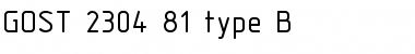 GOST type B Standard Font