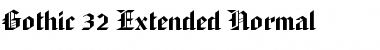 Gothic 32 Extended Normal Font