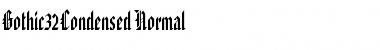 Gothic32Condensed Font