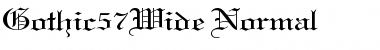 Gothic57Wide Font