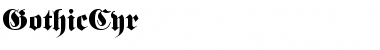 Download GothicCyr Font Download GothicCyr Font