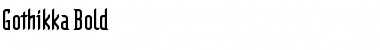 Gothikka Bold Font Gothikka Bold Font
