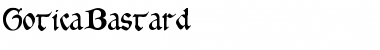 GoticaBastard Font