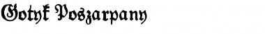 Gotyk Poszarpany Regular Font