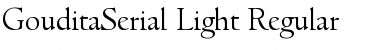 GouditaSerial-Light Regular Font