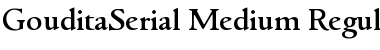 GouditaSerial-Medium Regular Font