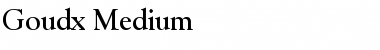 Goudx-Medium Font