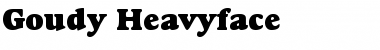 Goudy Heavyface Regular Font
