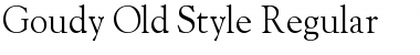 Goudy Old Style Regular Font
