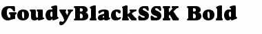 GoudyBlackSSK Bold Font