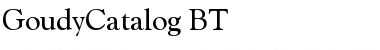 GoudyCatalog BT Regular Font