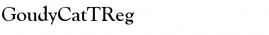 GoudyCatTReg Font