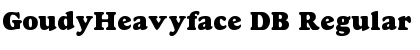 GoudyHeavyface DB Font