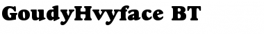 GoudyHvyface BT Font