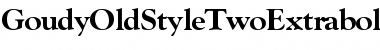 GoudyOldStyleTwoExtrabold Regular Font