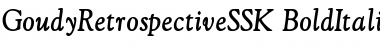 GoudyRetrospectiveSSK BoldItalic Font
